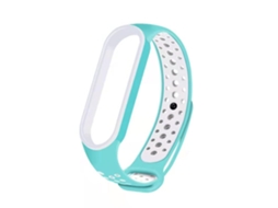 Pulseira De Silicone, Compatível Com Xiaomi Mi Band 5/ 6 Bicolor Rosa