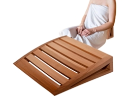 Apoio de Cabeça para Sauna Ergonômico, Antiderrapante, Feito Madeira Natural, Respirável, Almofada o CHABERLU