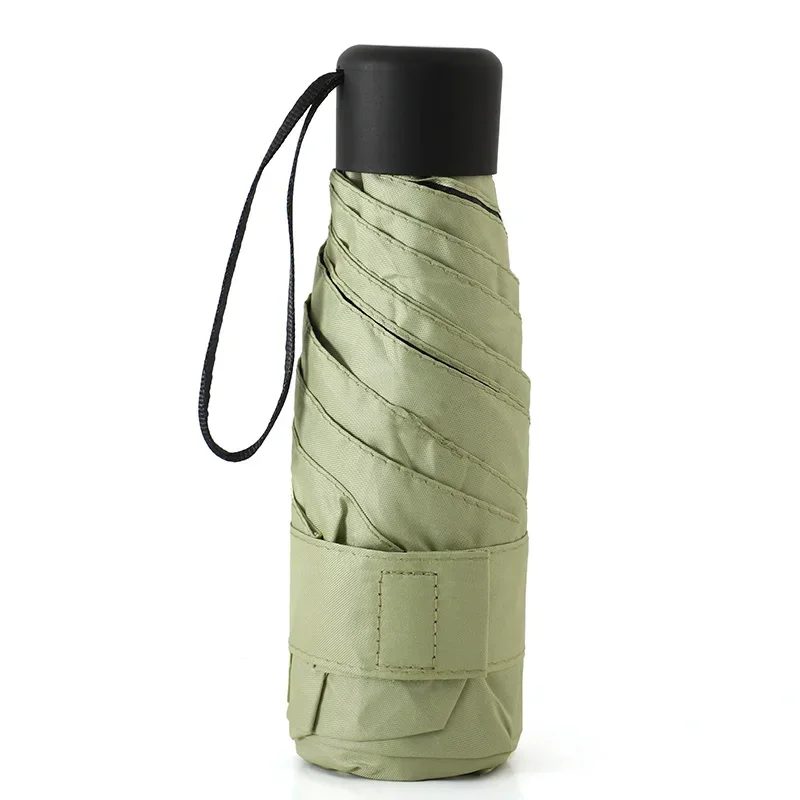 (verde, 6k) Mini Guarda-chuva Dobrável À Prova De Vento, Portátil Para Viagens, Proteção Solar Ao Ar Livre.