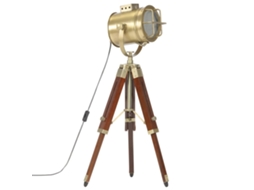 Vidaxl Candeeiro De Chão Tripé 69 Cm Madeira Mangueira Maciça