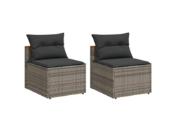 Garden Sofa, Garden Sofas Vidaxl Cinzeto Rattan / Vime (n/a)