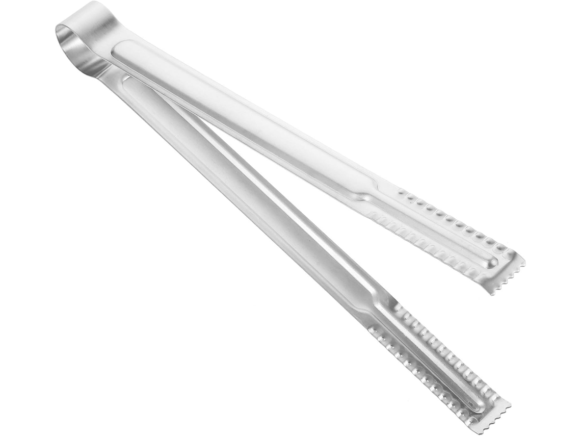 Pinça Multifuncional Para Churrasco Aboofan Em Aço Inoxidável Com Cabo Ergonômico, 1 Unidade, Prata, Utensílio De