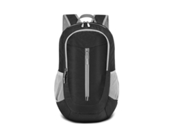 Mochila Dobrável Para Caminhadas De 20 A 35 Litros, Bolsa De Viagem Leve E Resistente À Água, Preta