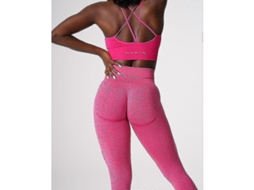 Leggings Sem Costuras Nvgtn Com Sombra De Contorno - Algodão Macio E Esticado Para Academia Fuchsia