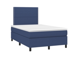 Box Spring Bed, Box Spring Beds Vidaxl Azul Tecido (120 X 190 Cm)