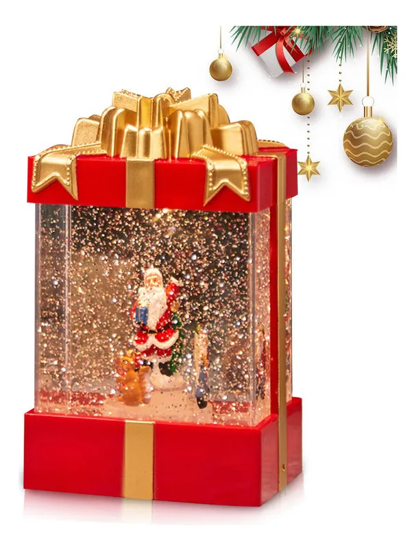 Nova Caixa De Música De Cristal Para Enfeites De Natal Comvayotoy