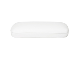 Almofada Viscoelástica Com Espuma Com Desenho Ergonómico Capa Removível E Lavável Para Dormir De Lado E De Costas 81,28x40,64x15,24 Cm Creme