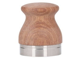 Prensa Francesa De Aço Inoxidável Com Fundo Plano, Martelo Para Prensar O Pó, Cabo Madeira, Acessórios Café 53mm