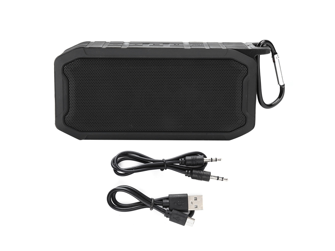 Aetheria alto falante Bluetooth 5.0 Portátil X2 Subwoofer Impermeável Ipx7 Estéreo para Viagens Ao Ar Livre Preto