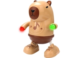 Brinquedo Capivara Dançante Musical Elétrico De Animal Desenho Animado Corpo Da Acende E Balança