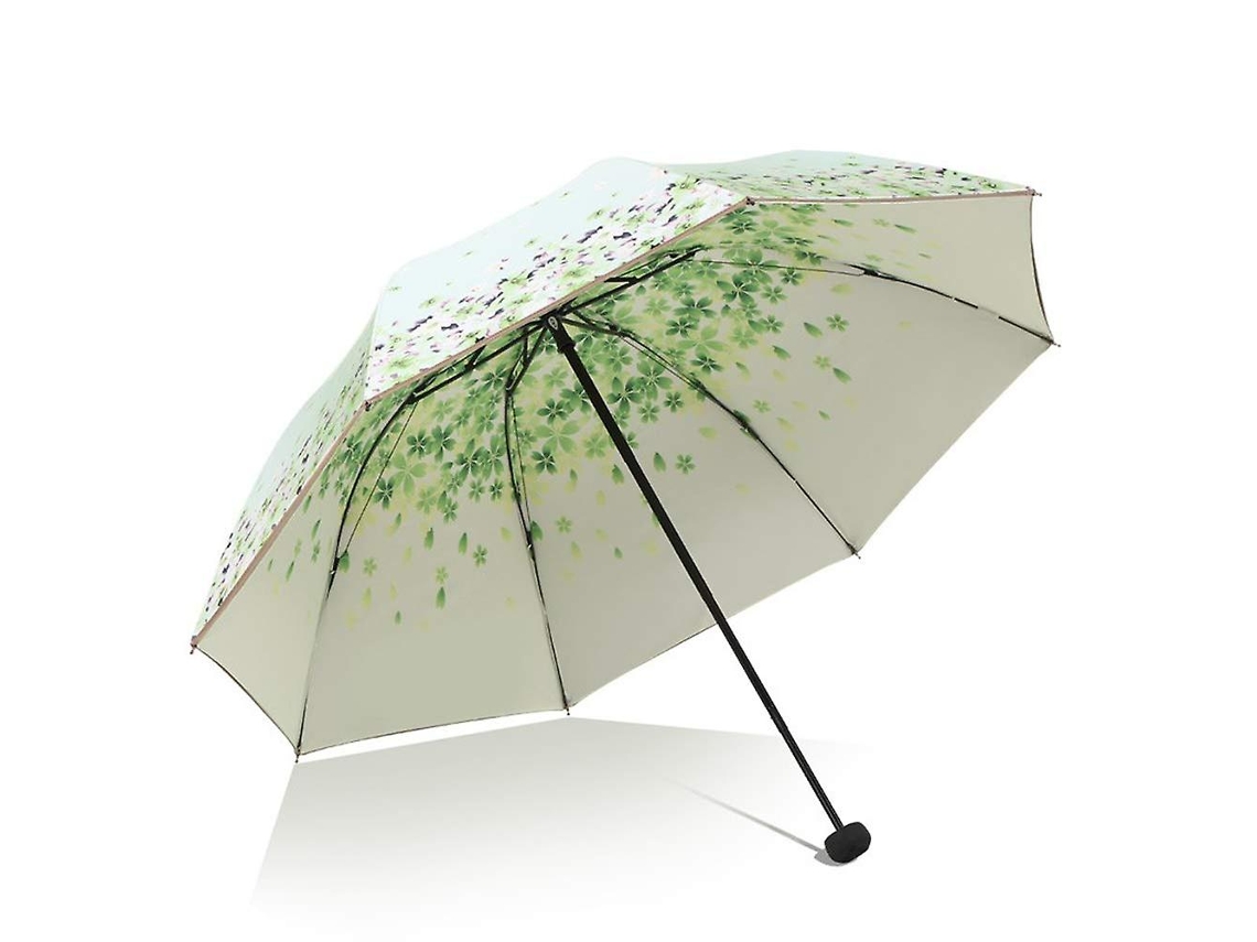 Guarda Chuva Sol E Chuva Spf 50, Plegável Viagem Anti Uv, Proteção Vento