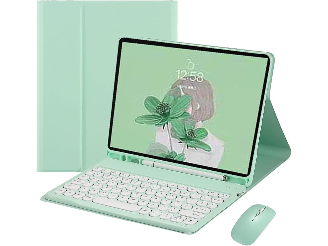 Capa Para Teclado E Mouse, Teclado Retrô Colorido Com Teclas Redondas, Cores Doces E Fofas, Teclado Removível. Ly Ebike