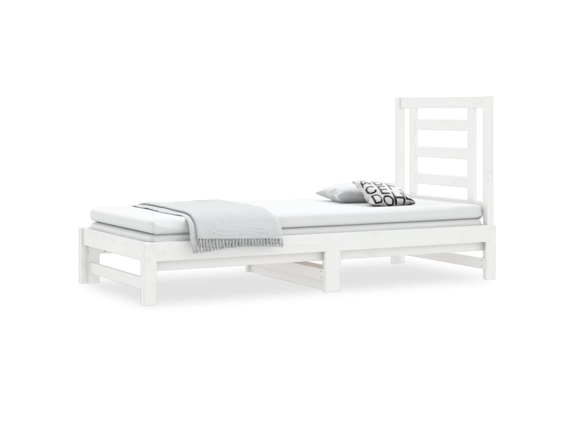 Day Bed, Day Beds Vidaxl Branco Madeira De Pinho (90 X 190 Cm)