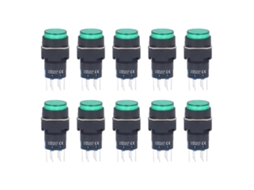 Interruptor com Luz 12v Momentâneo Autobloco
