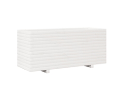 Garden Planter, Garden Planters Vidaxl Branco Madeira De Pinho (110 X 40 X 49.5 Cm)