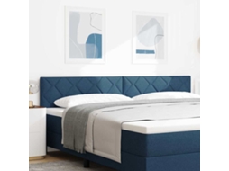 Vidaxl Cabeceira Led Azul 200 Cm Tecido