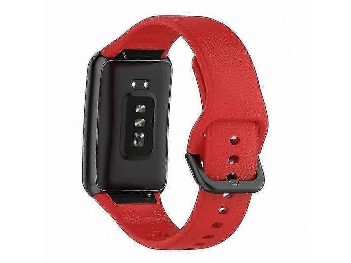 Pulseira De Silicone Texturizada Branca Com Fivela Preta Para Substituição De Pulseira De Smartwatch.