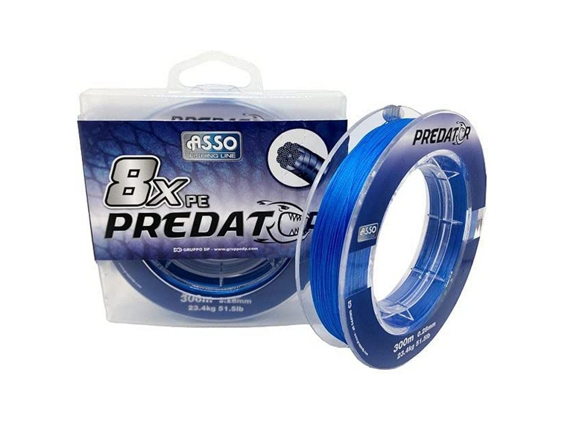 Trançado Pe Predator 8X 300 M Transparente 0.520 Mmasso