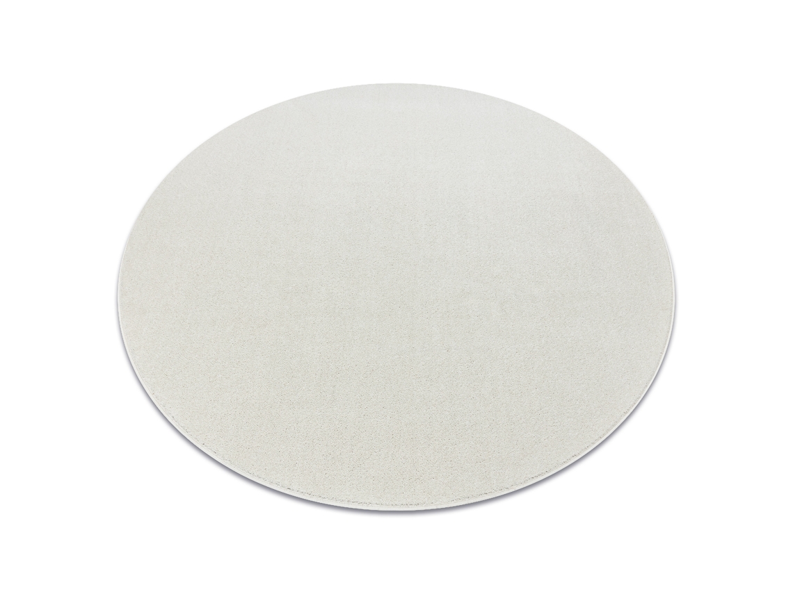 Tapete Eton Plus Círculo Creme, Monocromático, Uniforme, Liso