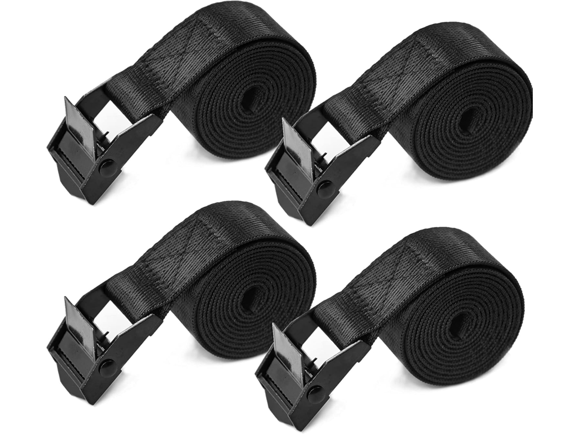 Conjunto De 4 Cintas Amarração, 2, 5 Cm* 1 M, Cintas De Amarração Resistentes Com Fivela Ajuste