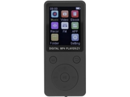 Reprodutor MP3/MP4 5.0 com grande capacidade de armazenamento para mais de 10.000 músicas, adequado para todas as atividades (preto)