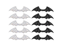 10 Peças de Asas de Morcego para Decorações de Halloween ALLINLESS