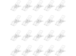 20-Clipes Mola Transparentes 9cm 3, 54 Polegadas Painel De Balões, Aniversário, Casamento, Festa E Decorações