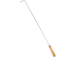 Atiçador De Lareira Leve E Resistente Em Metal Prateado, Acessório Ideal Para Lareira.