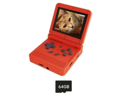 Console De Jogos Retrô V90 De 64 Gb, Tela Ips De 3,0 Polegadas, Player De Jogos Portátil De Código Aberto, Mini Player De Jogos Portátil Ly Ebike