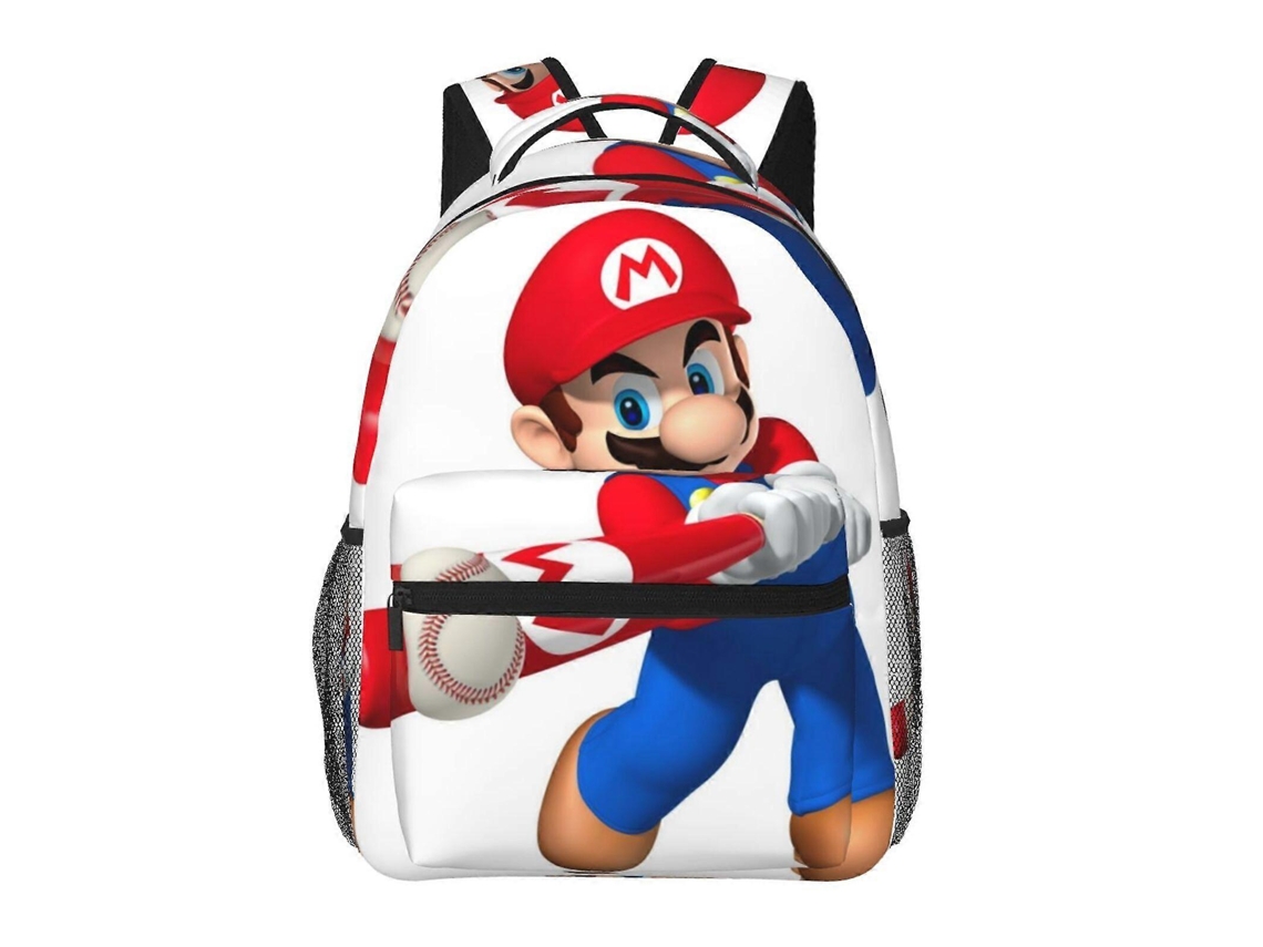 Mochila Mario Para Estudantes, Leve E Durável, À Prova Dágua E Com Alça De Ombro Ajustável. Loja Olysi