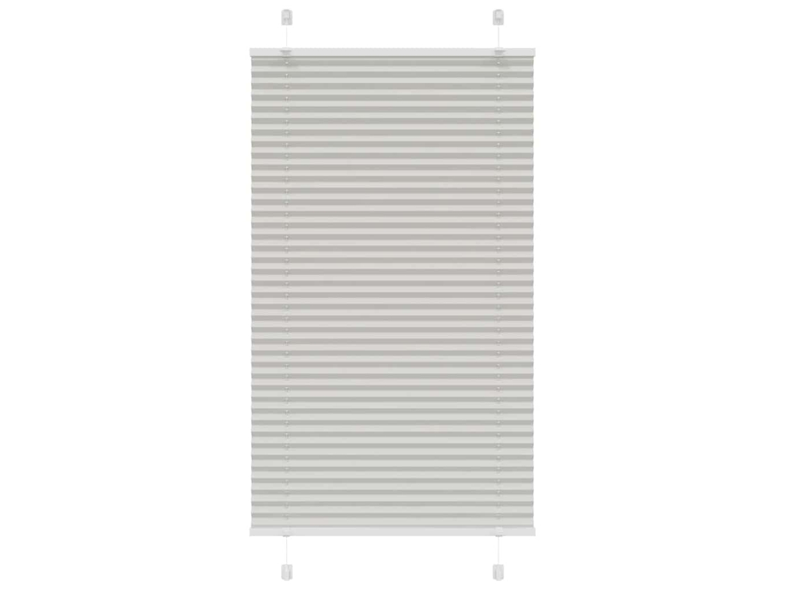 Vidaxl Cinzento Luz Plissada Cega 80x100 Cm Largura Tecido 79,4 Cm