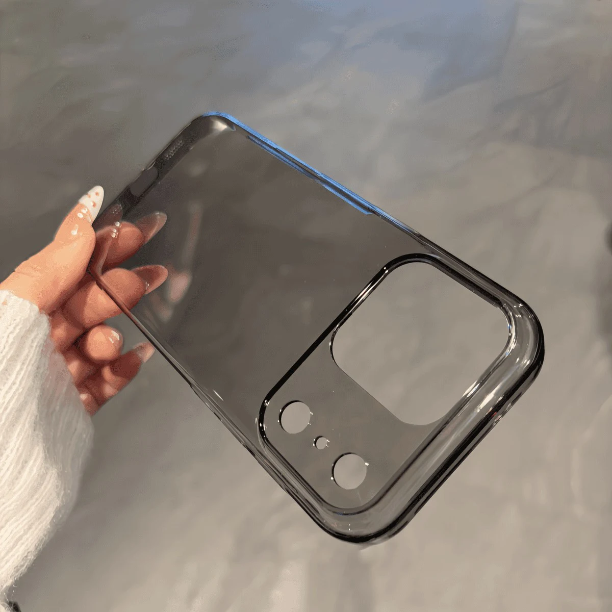 (iphone 14 Preto) Capa Protetora Transparente De Plástico Rígido, Ultrafina E Com Acabamento Brilhante.