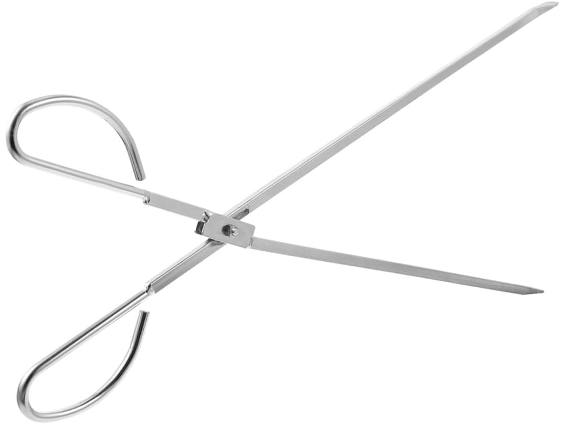 Pinça Para Churrasco Alipis Em Aço Inoxidável, Resistente Ao Calor, Com Cabo Longo Antiderrapante Para Churrascos E