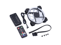 Ventilador De Resfriamento Para Pc Rgb De 12cm 33cfm 1100-1800rpm Para Gabinete De Computador E Cpu