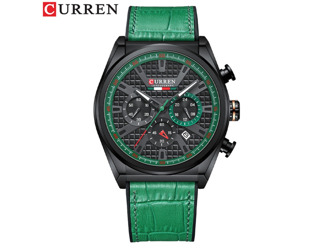 Relógio Masculino MDUG com Pulseira de Aço, À Prova D'água, Mostrador Quadrado, Grande Face, Calendário, Cinta de Quartzo (preto Dourado)