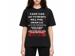 Rockinstone Shaun Of The Dead Movie Take Car Black Adult T-shirt Size:xl