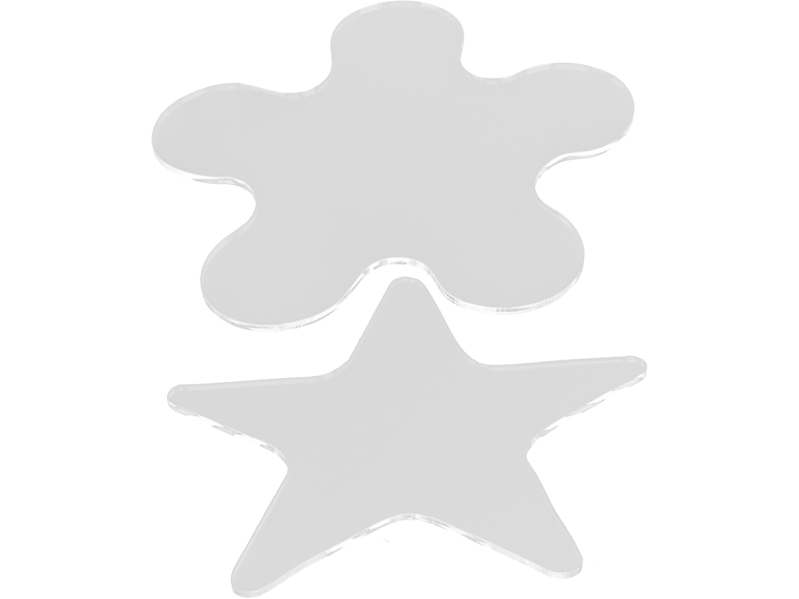 Moldes De Acrílico Para Patchwork Em Formato De Estrela E Flor Para Máquinas De Costura, Ferramentas