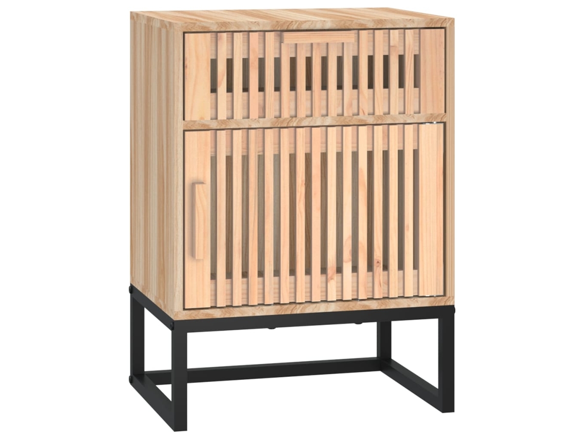 Bedside Cabinet, Bedside Cabinets Vidaxl Marrom Madeira Processada (n/a)