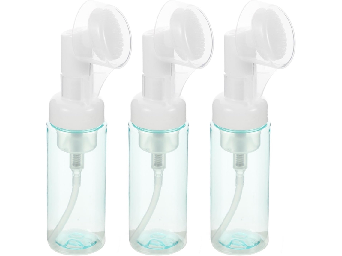 Frascos Com Bomba Dosadora De Plástico Leve, Pacote Com 3 Unidades, Para Espuma, 60ml, Verde Claro
