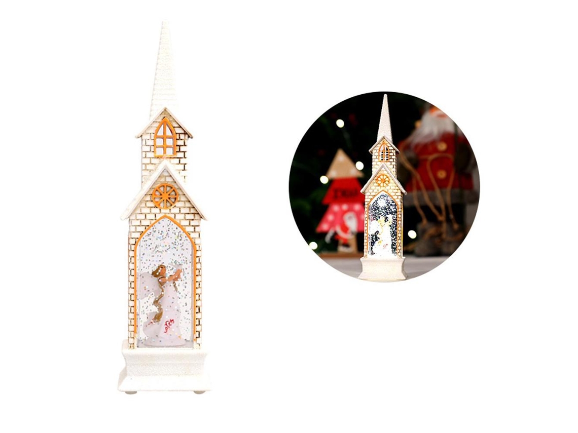 Lâmpada Decorativa Natal Igreja Vento Mesa Armário