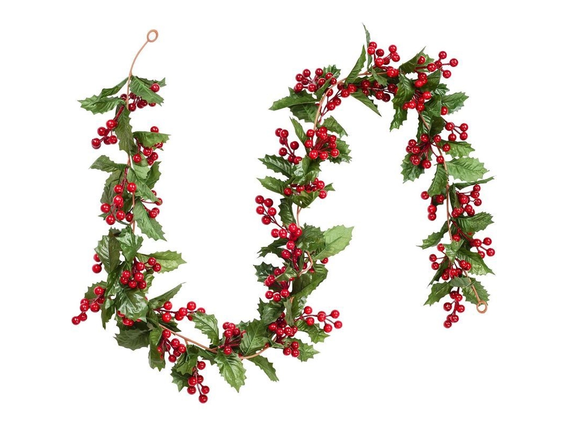Guirlanda de Natal com Frutos Vermelhos 1,8m Nova Line