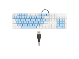 Lurelia Teclado Usb, Com Fio, 104 Teclas, Ergonómico, Mecânico, Rgb, Gaming, Antirriscos