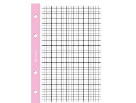 Inserir Para Escritório A4 Linha Reticulada, Branco, 100 Folhas, Marca Interdruk