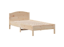 Cama Sem Colchão 75x190 Cm Madeira de Pinho Maciça MAISON EXCLUSIVE