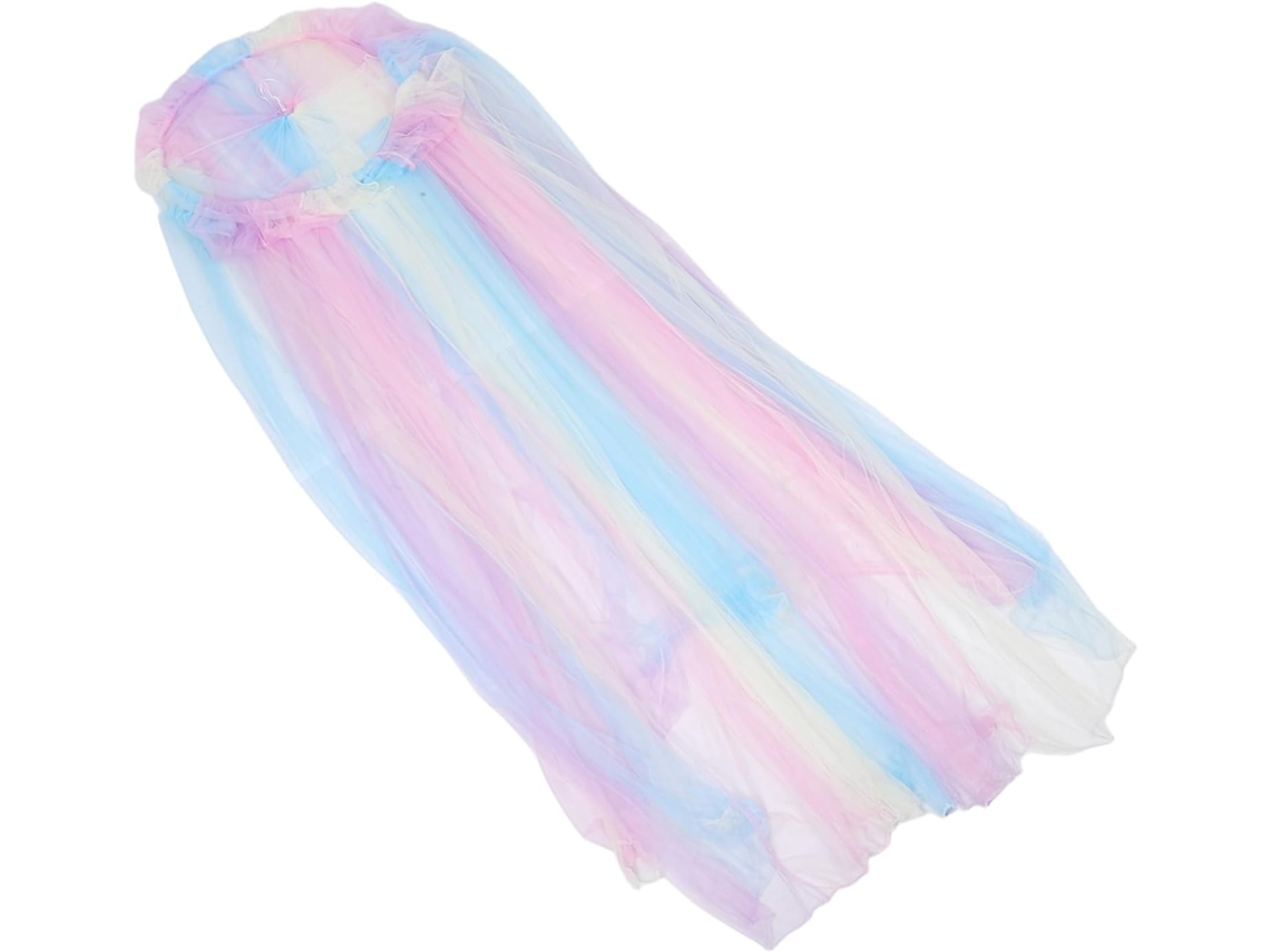 Mosquiteiro Popetpop Para Camas De Meninas Com Design Guarda Chuva Duplo Redondo, Proteção Contra Insetos Para Berços E