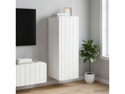 Vidaxl Armário De Parede Branco 33 X 34,5 X 94 Cm Derivados De Madeira