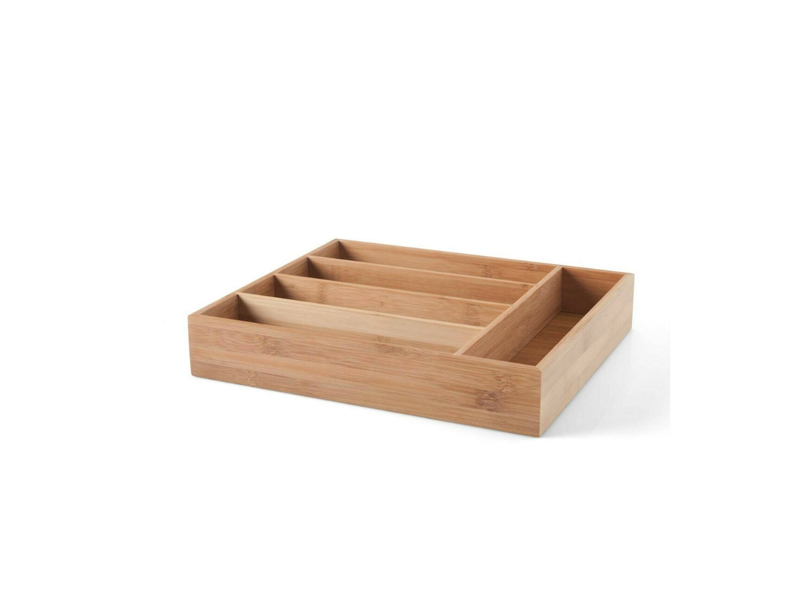 Tabuleiro para Talheres Bambu 33x28cm KASA 1 un