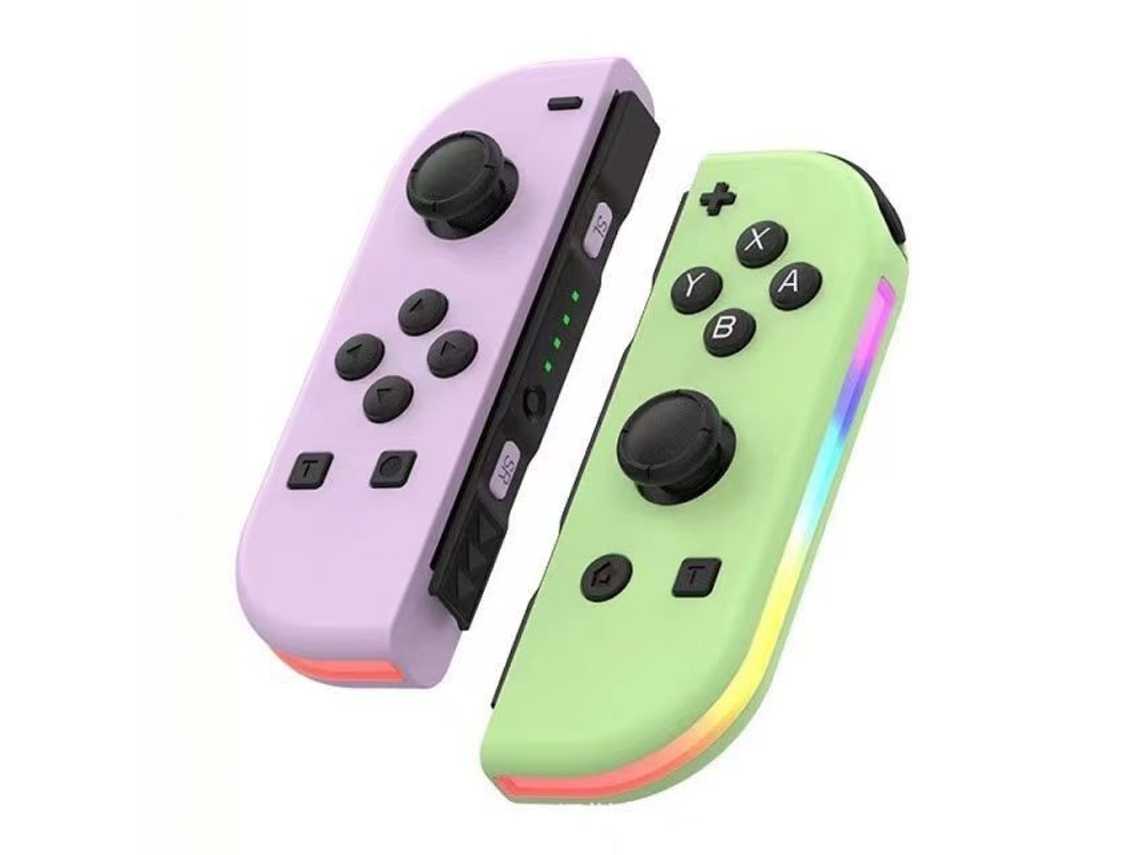 Joystick com interruptores esquerdo e direito nas cores rosa e verde YUNZII (sem pulso)