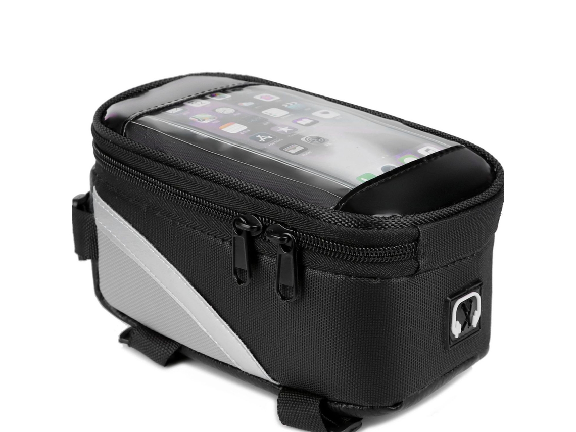 Bolsa De Guidão Para Bicicleta , Bolsa De Guidão De Bicicleta Prática Slowmoose (cinza)