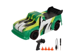 Carro De Controle Remoto De Alta Velocidade 2.4g 80m 20km/h Bateria De Longa Duração Corrida Verde
